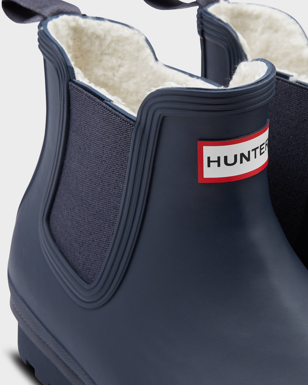 Mens Chelsea Boots - Hunter Original Insulated (76HQYODGL) - Navy